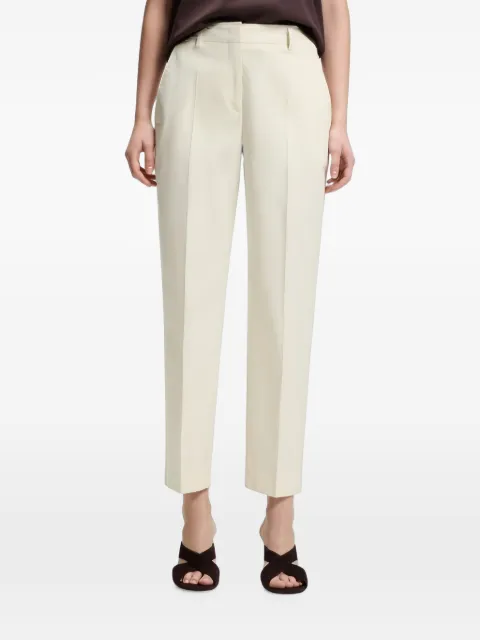 BOSS pleated tapered-leg trousers Neutrals 50555621