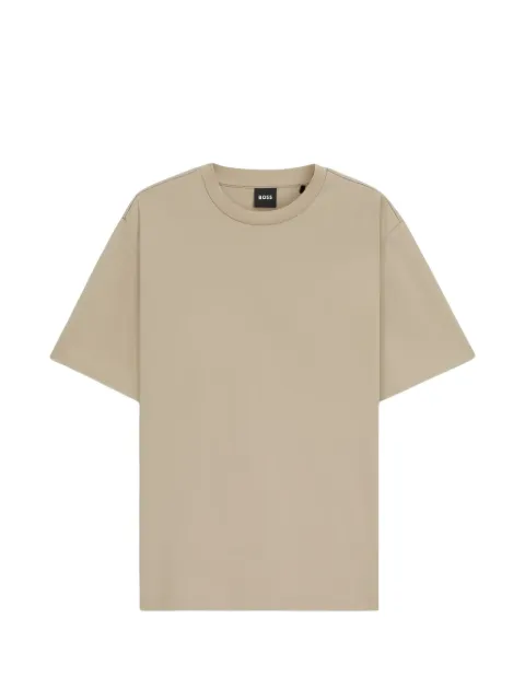 BOSS crew-neck short-sleeve T-shirt Neutrals 50552064