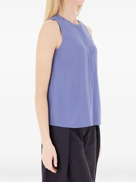 Emporio Armani button-back sleeveless top Blue EW003332AF12516