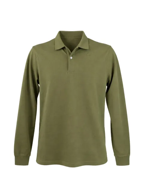 K-Way Monju long-sleeve piqué polo shirt Green K1125GW