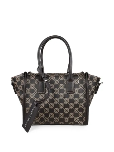 Emporio Armani monogram-print logo-tag tote bag Brown EW004907AF25820