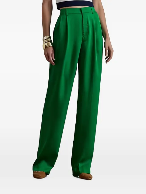 Lauren Ralph Lauren pleated tailored trousers Green NASHELLEFULLLENGTHPLEATED