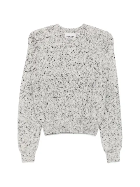 MARANT ÉTOILE Anya marl-knit raglan-sleeve knitwear Neutrals PU0926FAD3L08E