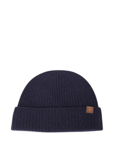 Eleventy ribbed-knit beanie hat Blue N77CPLN07TES0N012