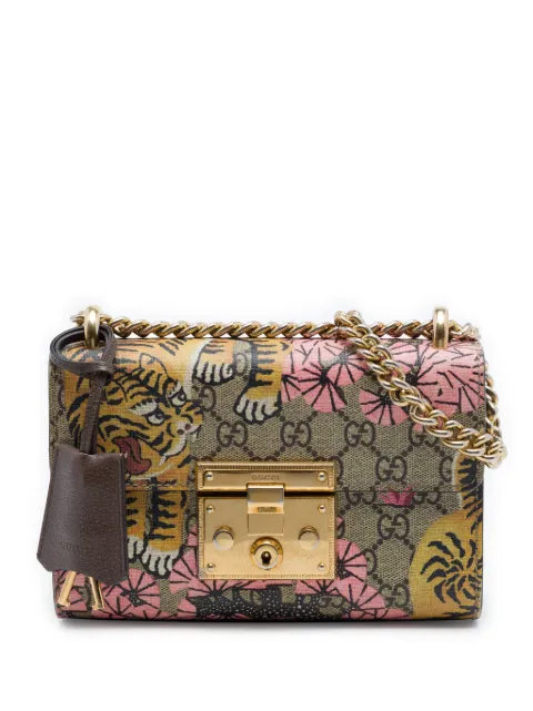 Gucci Pre-Owned 2000-2015 Small GG Supreme Bengal Padlock crossbody bag Neutrals 76ATKGHF42EXNS32