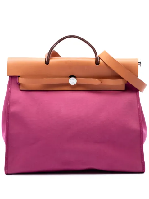 Hermès Pre-Owned 2014 Toile Herbag Zip 39 satchel Pink 0UBDISYO5JWD6IV6