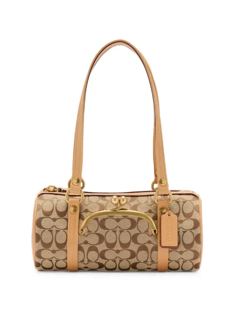Coach 28 Kisslock Barrel tote bag Neutrals CEN91