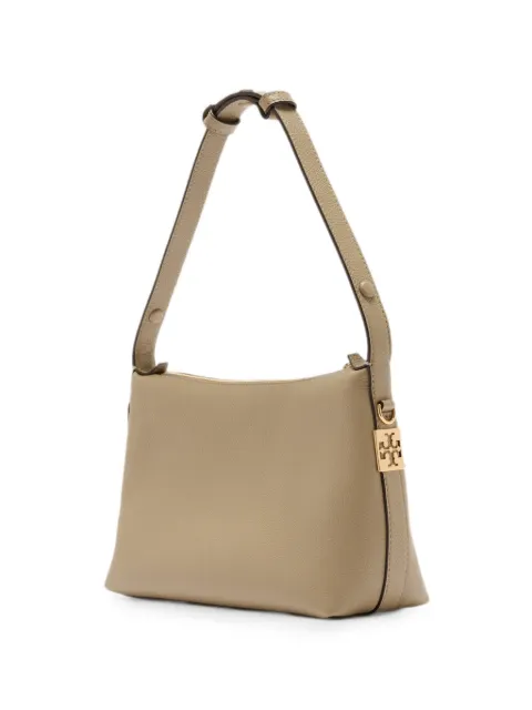 Tory Burch small Mellow logo-plaque pebbled shoulder bag Neutrals 185924