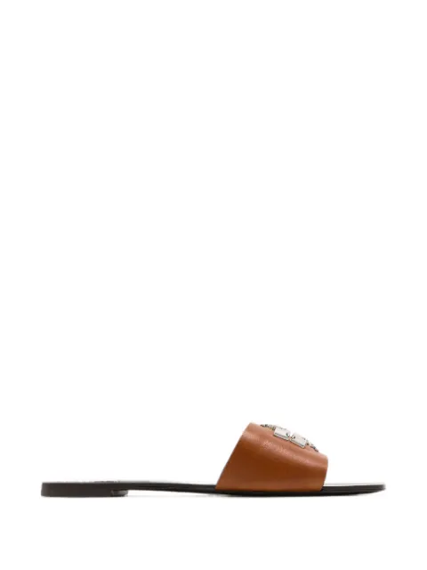 Tory Burch Charlie Cuoio Slide leather sandals Brown 180115