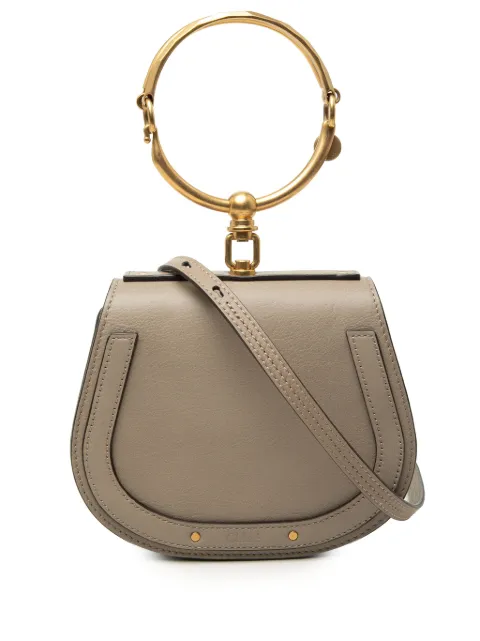 Chloé Pre-Owned 2017 Small Leather Nile Bracelet satchel Brown GSN4CQAQ89HEU3LS