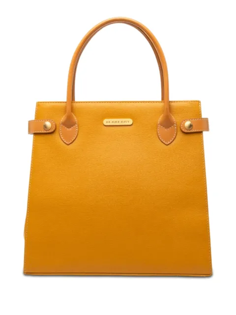 Burberry Pre-Owned 2000-2017 Calf Leather handbag Yellow EHIQHYR95O1KU84X