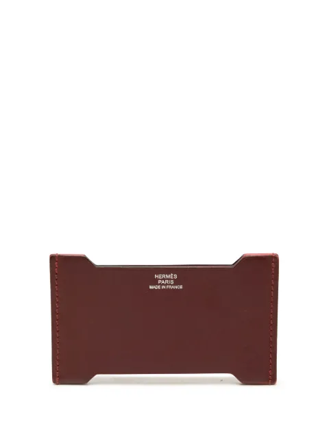 Hermès Pre-Owned 2017 Tadelakt and Sombrero Manhattan card holder Red 8D4ZAF19EVNCB7JF