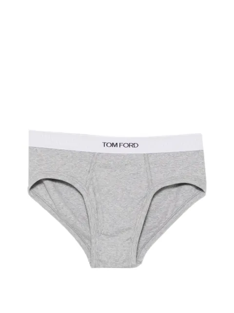 TOM FORD logo-waistband briefs Grey T4LC12270