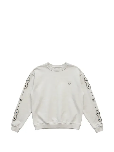 Htc Los Angeles stud-embellished sweatshirt White 26SNCMG003