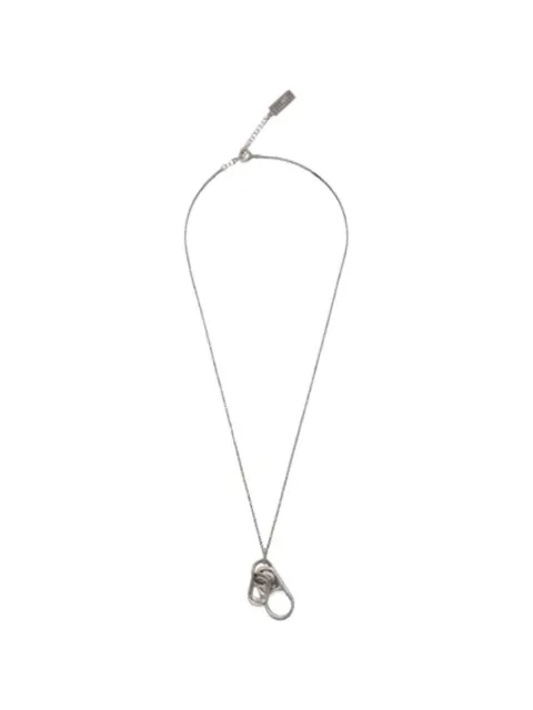 MM6 Maison Margiela pull-tab pendant necklace Silver SM6UU0101P9208