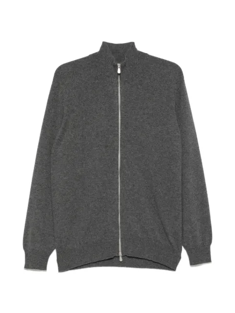 Brunello Cucinelli zip-up high-neck cardigan Grey M2200106CFG26
