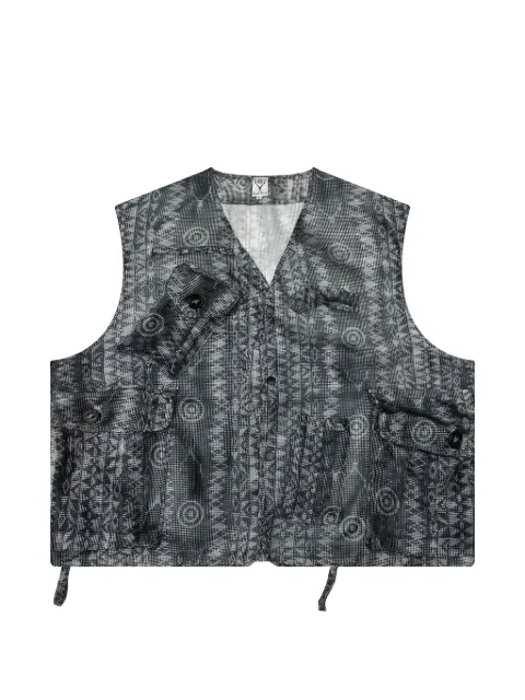 SOUTH2 WEST8 Bush Tenkara mesh vest Black SX629A