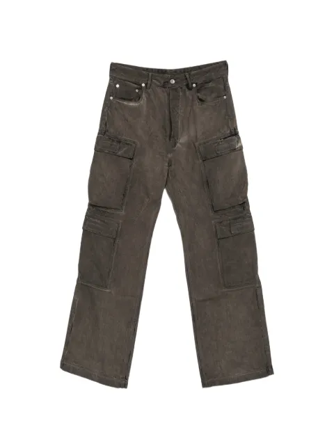 Rick Owens DRKSHDW belt-loop faded-effect jeans Grey DU02F6361DRK34