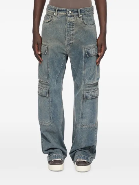 Rick Owens DRKSHDW double cargo jeans Blue DU02F6361DMI