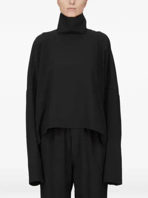 Rick Owens Jumbo high-neck oversized top Black RP02F5216HY