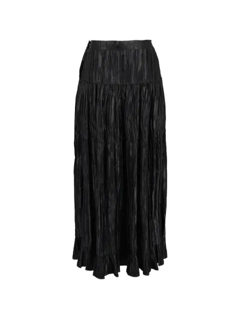 Emporio Armani Pre-Owned tiered pleated skirt Black W15062614