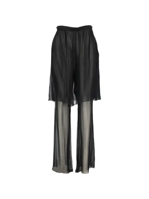 Karl Lagerfeld Vintage layered silk trousers Black W2752627