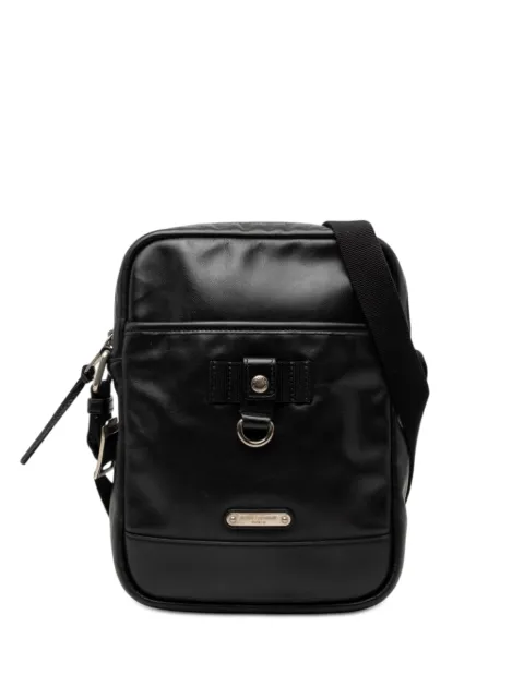 Saint Laurent Pre-Owned 2017 Calfskin Rivington crossbody bag Black 0LT3YFHH45EZP5BT