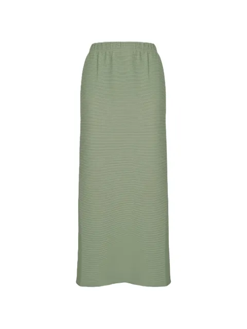 Max Mara pleated elasticated-waist midi skirt Green 2616771038600