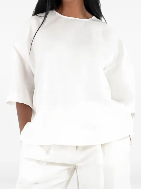 BOSS round-neck half-sleeve top White 50560291