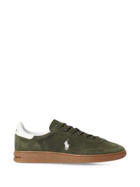 Polo Ralph Lauren Bedford embroidered sneakers Green BEDFORDARMADILLODECKWASHWHITE