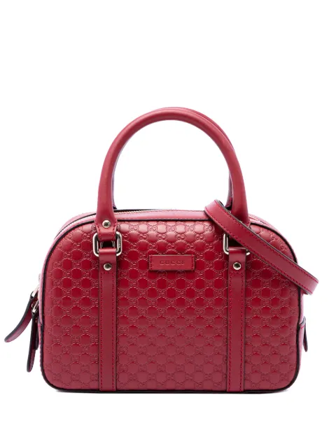 Gucci Pre-Owned 2016-2026 Small Microguccissima Bree satchel Red YMO1QLYX8FXBSEV7