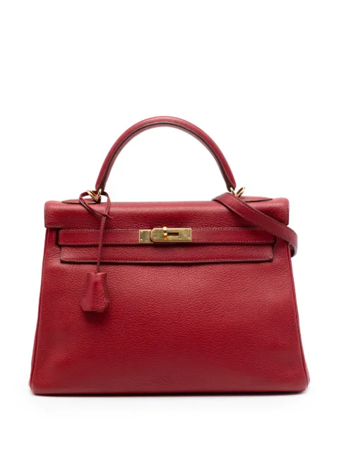 Hermès Pre-Owned 2010 Clemence Kelly II Retourne 32 satchel Red TPIM988RE9XPO6FD