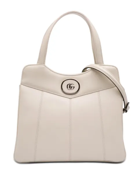 Gucci Pre-Owned 2016-2026 Small Calfskin Petite GG Tote satchel White TYGS8ZPZY2224VMQ