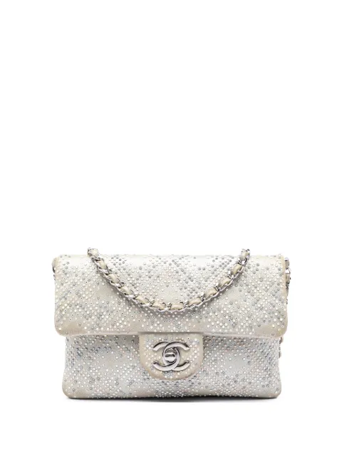 CHANEL Pre-Owned 2012-2013 Mini Suede Beaded Mineral Nights Flap crossbody bag Neutrals PHQS2GIASZU7RATC