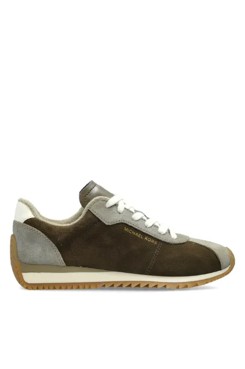 Michael Kors Rhodes panelled suede sneakers Green 43T6RHFS1S