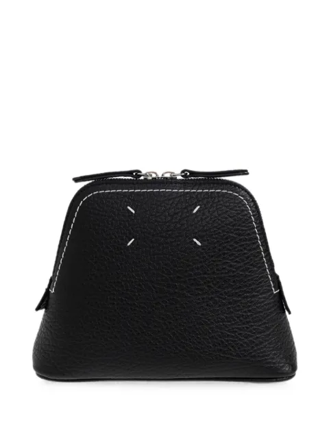Maison Margiela 5AC grained leather wash bag Black SB1WF0007P8833