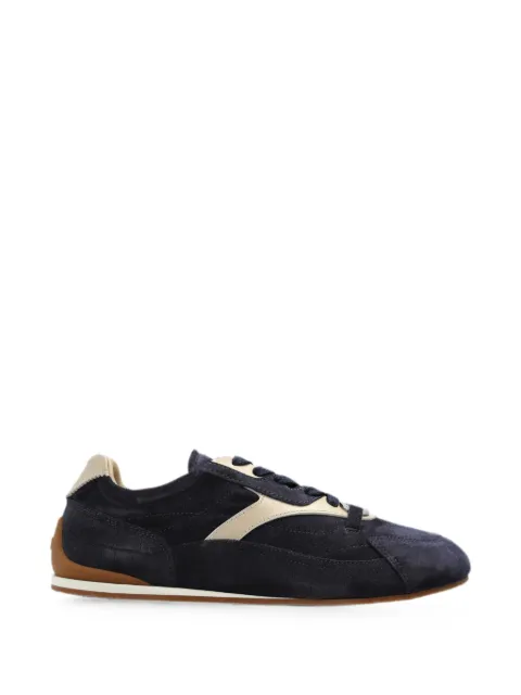 Ferragamo Gancini suede-panel sneakers Blue 030778