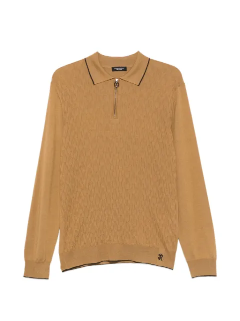 Stefano Ricci quarter-zip polo shirt Neutrals KE08020P30E26370