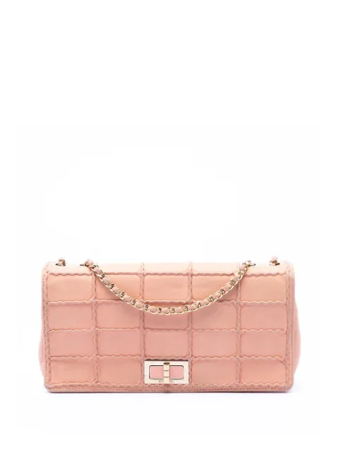 CHANEL Pre-Owned 2016-2017 Small Stitched Iridescent Lambskin Reissue 2.55 Single Flap crossbody bag Pink KVU0MKAD8J5E5CKH