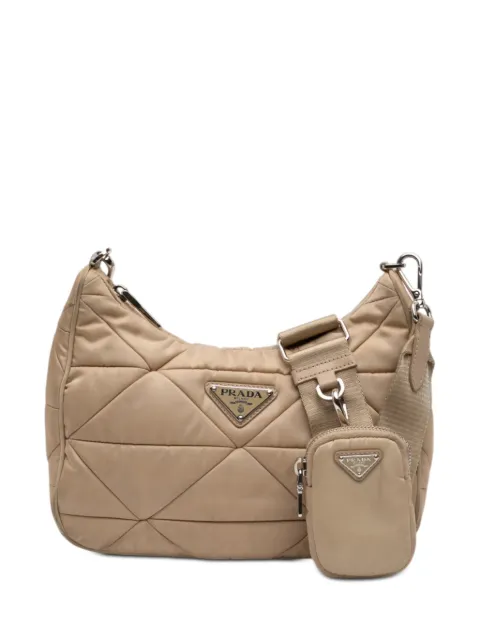 Prada Pre-Owned 2013-2026 Quilted Re Nylon Padded Re Edition 2005 crossbody bag Neutrals FDI950R2PM07DH77