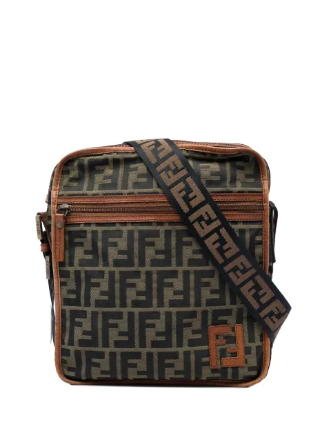 Fendi Pre-Owned 2000-2010 Zucca Canvas crossbody bag Black E3IGX3XAP09F986U