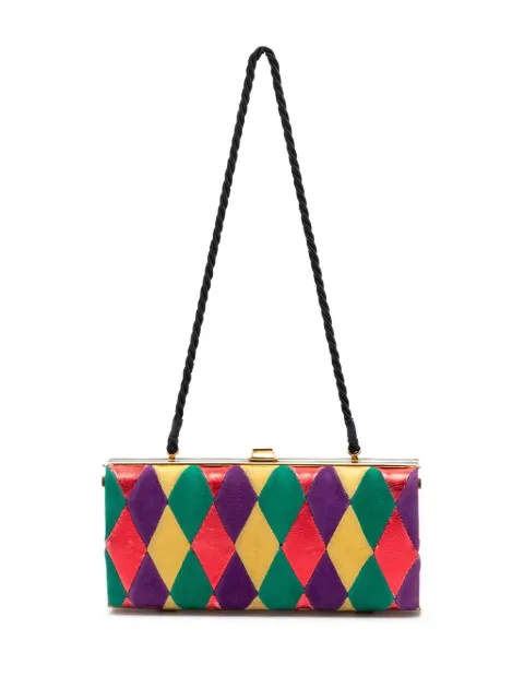 Miu Miu Pre-Owned 1993-2010 Multicolor Velvet Harlequin Minaudiere Clutch with Strap shoulder bag Multicolour AB6SSM9YF9A0071K