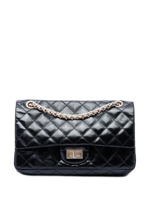 CHANEL Pre-Owned 2008-2009 Quilted Glazed Calfskin Reissue 2.55 Accordion Flap 225 shoulder bag Black 5GQS3NYVYBSDAV0F