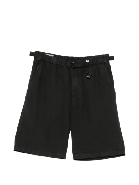 Myths belted straight-leg shorts Black 26M72B80