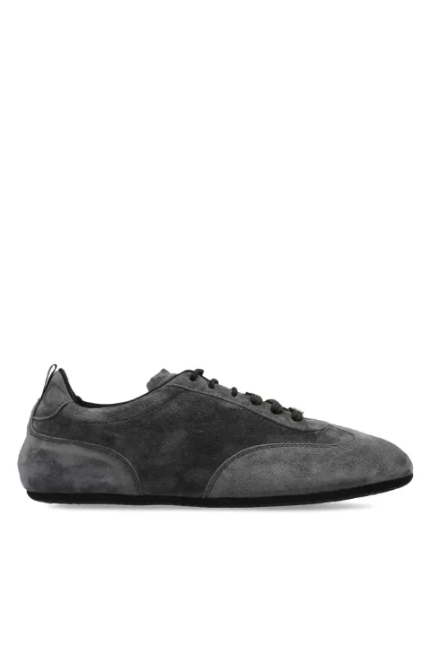 Max Mara Stecca logo-plaque sneakers Grey MXASTECCA2624766011