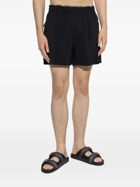 Burberry check-trim stretch shorts Black 8117080
