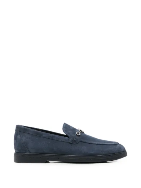 Stefano Ricci logo-plaque suede loafers Blue UC62G2319SDPB013