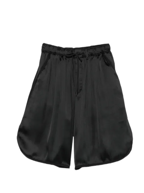 Y-3 logo-detail drawstring shorts Black LD4333
