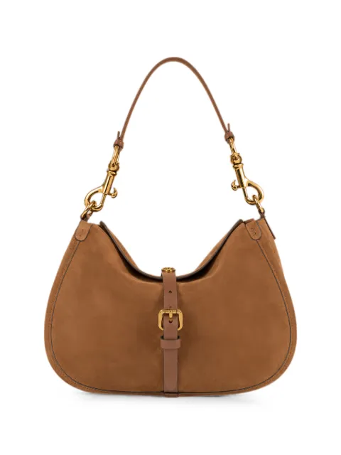 ETRO small Pony buckle-detail suede shoulder bag Brown WP1C0021AP341