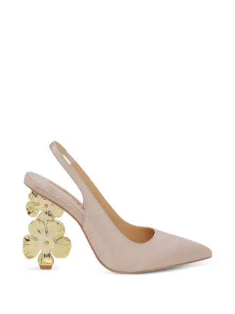 Kat Maconie Mona floral-heel mules Neutrals KMFMON105003